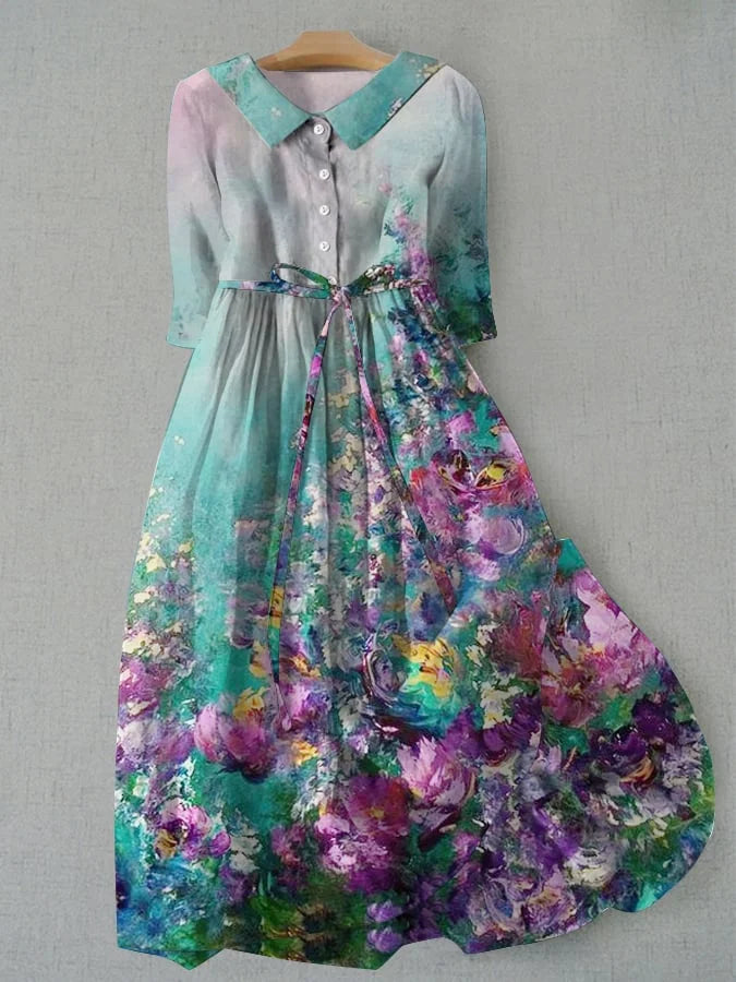 Eveline | Women's Vintage Floral Print Dress