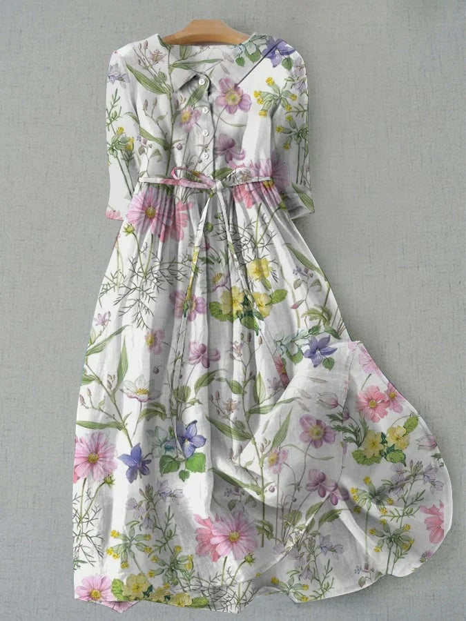 Lisa | Women's dress with vintage floral print