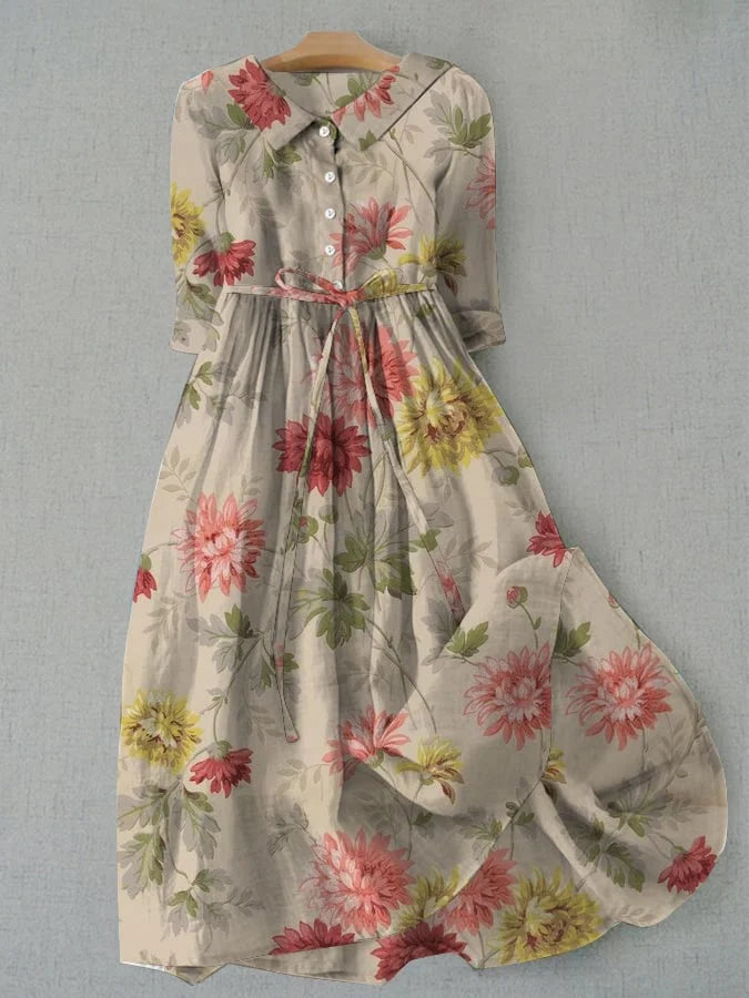 Josie | Women's Dress with Vintage Floral Print