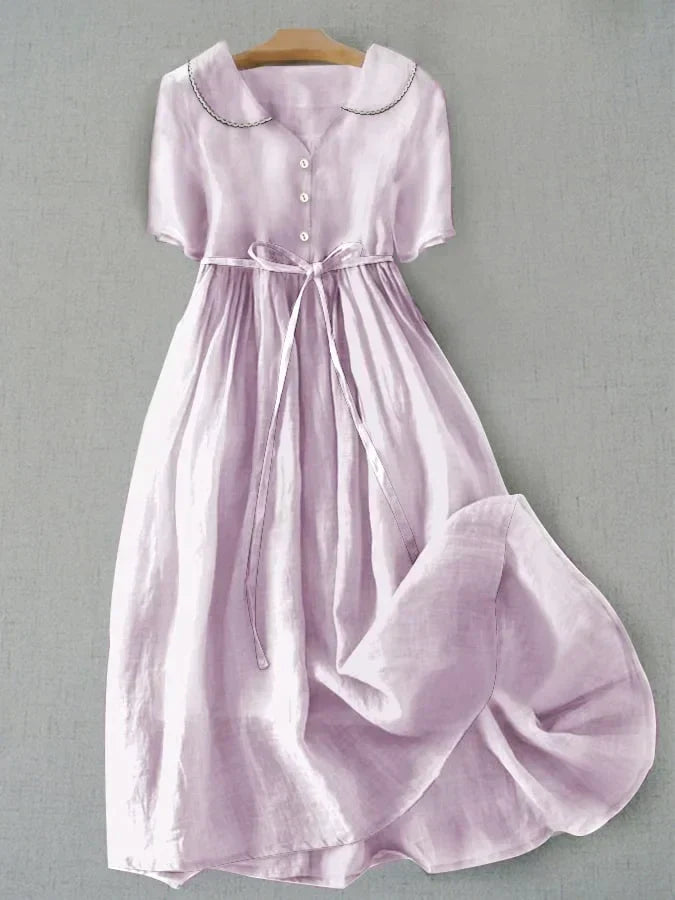 Britt | Simple Cotton and Linen Dress