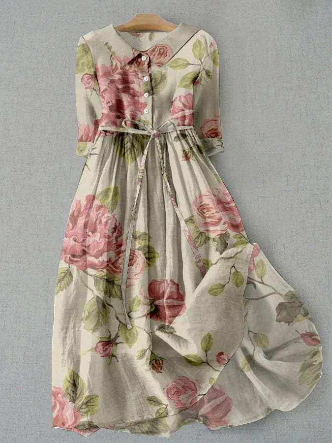 Jana | Women's vintage floral print dress
